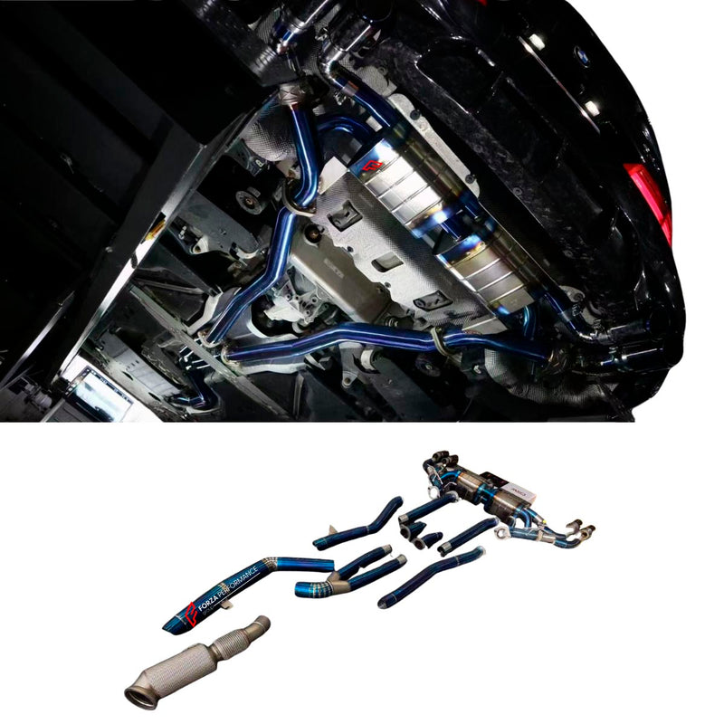 VALVED EXHAUST CATBACK MUFFLER for BMW 5 SERIES G30 540i 3.0 2016 - 2020