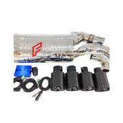 Aggressive Sporty Sound Valved Catback Exhaust System with Muffler for BMW M5 G90 S68 4.4T 2025+
Set include:
Center Pipes
Valved Bypass Mufflers
Exhaust Tips
Valve Control Box with Remote Control
Material: Stainless Steel (can be made in titanium)
Production time: 15 working days
NOTE: Professional installation is required
FEATURES:
Engineered Digital prototyping using 3D CAD design software, each car model chassis has been 3D laser scanned in the factor
Factory run all test cars on Italian 120