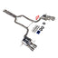 VALVED EXHAUST CATBACK MUFFLER for MASERATI GRANTURISMO S 4.7T 2008 - 2012
Set include:
Mid Pipe with X Pipe
Valved Bypass Mufflers
Exhaust Tips
Valve Control Box with Remote Control
Material: Stainless Steel (can be made in titanium)
Production time: 15 working days
NOTE: Professional installation is required
FEATURES:
Engineered Digital prototyping using 3D CAD design software, each car model chassis has been 3D laser scanned in the factor
Factory run all test cars on Italian 1200HP Dyno machi