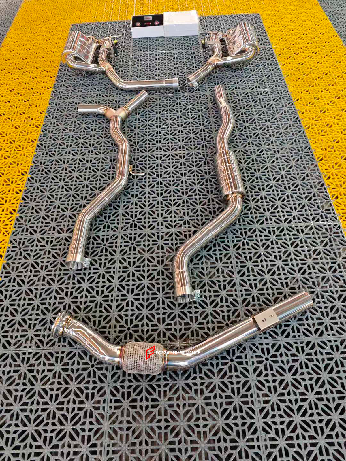 VALVED EXHAUST CATBACK MUFFLER for MERCEDES BENZ CLE CLASS W236 CLE260 2.0T 2023+
Set includes:
Center Pipes
Mufflers with valves
Valve control box with remote control (you may also reuse your factory exhaust valve motors)
Material: Stainless steel (for an extra cost we can make titanium)
NOTE: Professional installation is required.
CONTACT US FOR PRICING
Payment ►
Visa
Mastercard
PayPal with a credit card (add 4.4% at checkout)
Payoneer
Cryptocurrency
Shipment ►
By express DHL/UPS/TNT/FedEx
To th