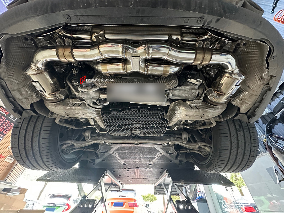 VALVED EXHAUST CATBACK MUFFLER for PORSCHE 911 992.2 CARRERA S 2025+ 3.0L
Set includes:
Catback without muffler
Catless downpipes
Valves
Valve control box with remote control (you may also reuse your factory exhaust valve motors)
Material: Stainless steel
Production time: 10 working days
More options available for additional EXTRA cost (not included in this listing price. Please contact for pricing):
DOWNPIPES with HEAT PROTECTION
Can make that catback in Titanium material
NOTE: Professional installa