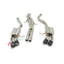 VALVED EXHAUST MUFFLER for PORSCHE MACAN 1 95B 3T 3.6T 2014 - 2018
Valved exhaust, meaning that has remote, controlled valves - allowing a switch between an aggressive loud sports sound and a sound that is closer to the OEM sound
Set includes:
Center Pipes
Muffler with valves
Exhaust tips
Factory exhaust tips must be reused
Material: Stainless Steel (we can also make Titanium by request)
Optional: We can offer downpipe and catless downpipe
Production time: 10 days
FEATURES:
Engineered Digital proto