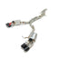VALVED EXHAUST MUFFLER for PORSCHE MACAN 1 95B 3T 3.6T 2014 - 2018
Valved exhaust, meaning that has remote, controlled valves - allowing a switch between an aggressive loud sports sound and a sound that is closer to the OEM sound
Set includes:
Center Pipes
Muffler with valves
Exhaust tips
Factory exhaust tips must be reused
Material: Stainless Steel (we can also make Titanium by request)
Optional: We can offer downpipe and catless downpipe
Production time: 10 days
FEATURES:
Engineered Digital proto