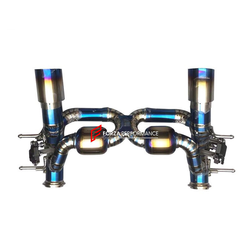 Forza Performance Aggressive sporty sound VALVED EXHAUST CATBACK MUFFLER for MASERATI MC20 2020+ 3.0T
Valved exhaust, meaning that has remote, controlled valves - allowing a switch between an aggressive loud sports sound and a sound that is closer to the OEM sound
Set includes:
X Pipe with Mufflers
Valved Bypass Pipes
Valves Electronic Remote Control
Exhaust Tips
Material: Stainless steel (Can be made in titanium)
Optional: We can offer downpipe and catless downpipe
FEATURES:
Engineered Digital