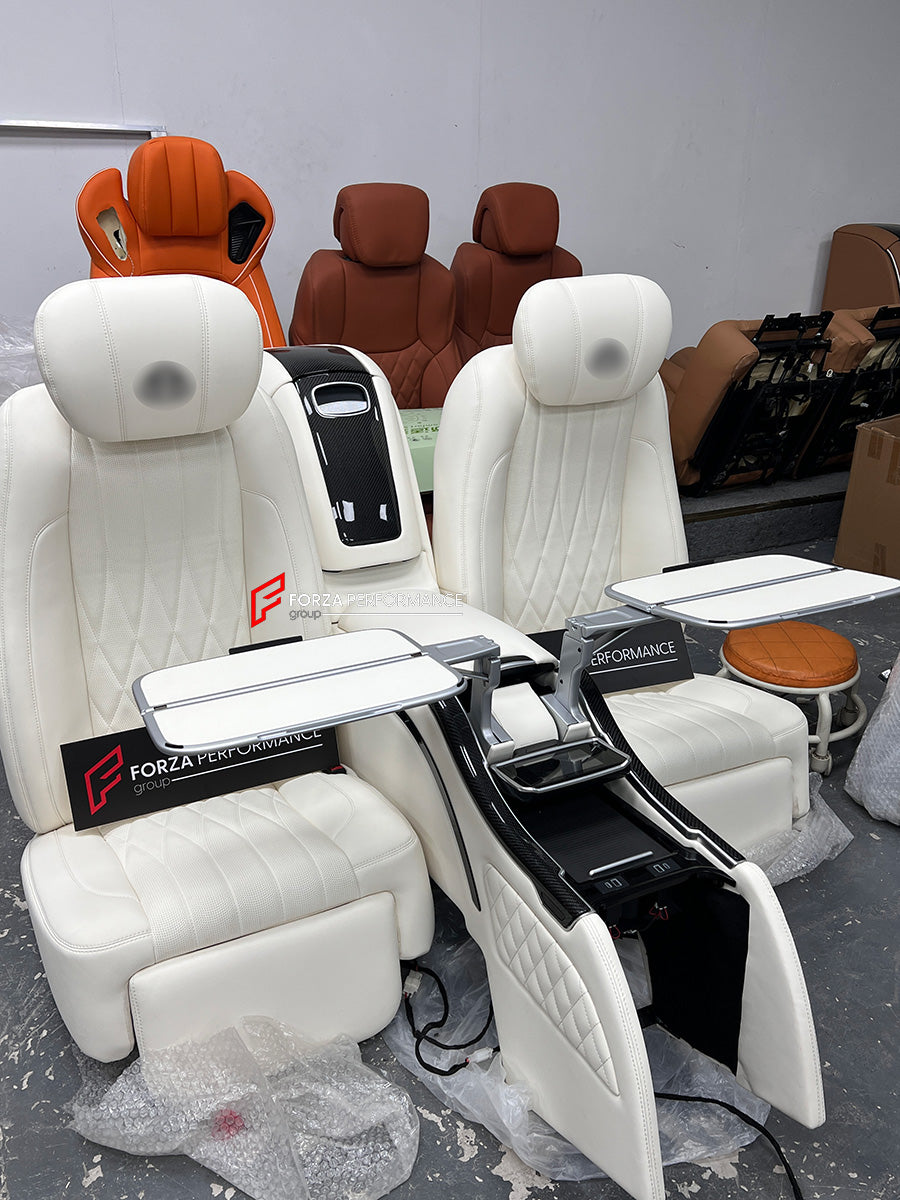 LUXURY INTERIOR PREMIUM CAR SEATS FOR MERCEDES BENZ G CLASS W464 W463A W463
Forza Performance ideal car seats - a new engineering product.
PERFECT COMFORT: On the back seats with smooth electric adjustment, you will always find a comfortable position for your back, pneumatic massage, ventilation and heating, original door panel control.
Fit on :
-W463
-W464
-W463A
-W465
NOTE: Professional installation is required