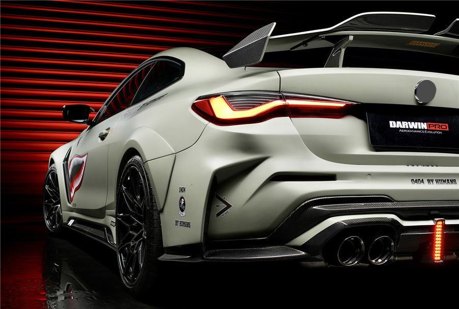 WIDE CARBON BODY KIT for BMW M4 G82/G83 2021+  Set includes:  Front Bumper Wide Fenders Side Skirts Rear Bumper Exhaust Tips