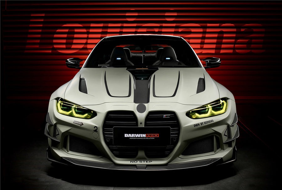 WIDE CARBON BODY KIT for BMW M4 G82/G83 2021+  Set includes:  Front Bumper Wide Fenders Side Skirts Rear Bumper Exhaust Tips