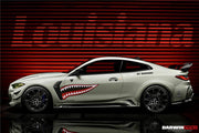 WIDE CARBON BODY KIT for BMW M4 G82/G83 2021+  Set includes:  Front Bumper Wide Fenders Side Skirts Rear Bumper Exhaust Tips