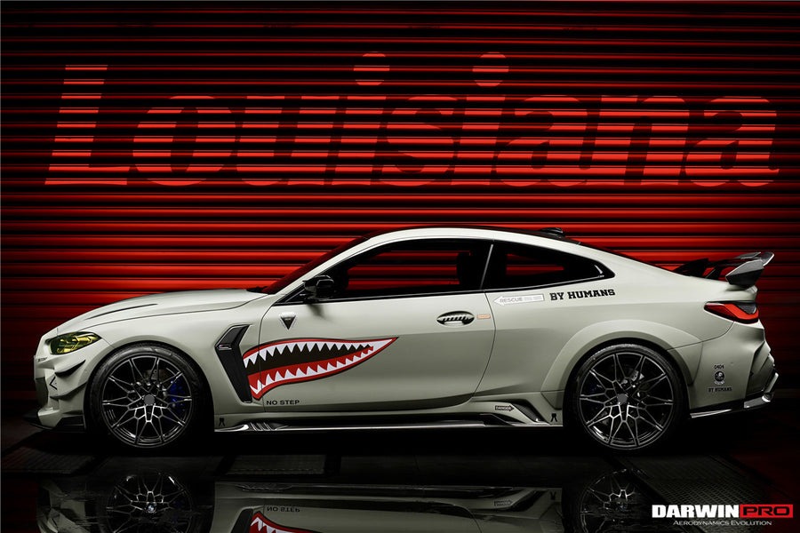 WIDE CARBON BODY KIT for BMW M4 G82/G83 2021+  Set includes:  Front Bumper Wide Fenders Side Skirts Rear Bumper Exhaust Tips