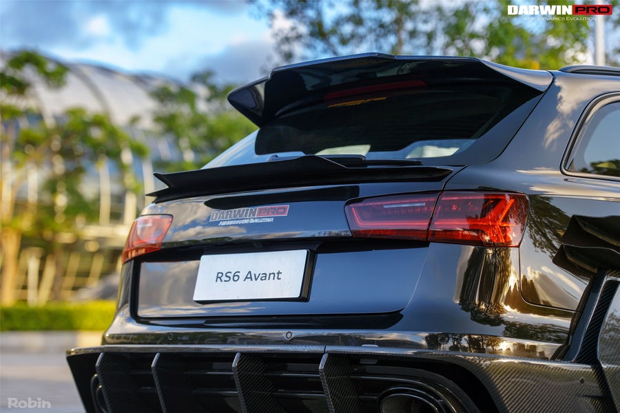 DARWINPRO AERODYNAMICS CF8363BKSS.TS 2013-2018 Audi RS6 Avant BKSS Style Trunk Spoiler