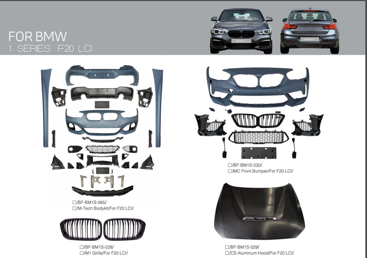 BMW 1 F20/21 Preface Body Kit M-Sport – KSB Autostyling