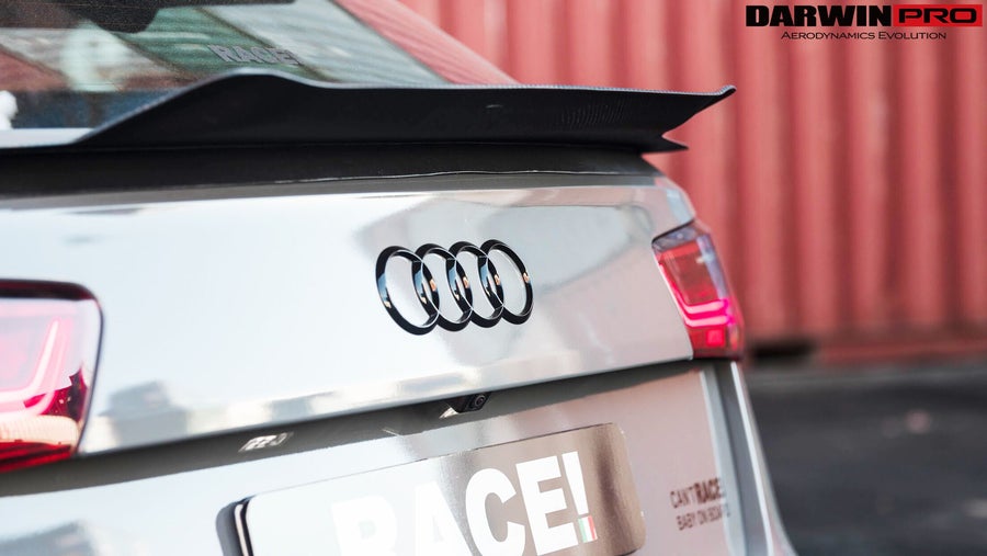 DARWINPRO AERODYNAMICS CF8363BKSS.TS 2013-2018 Audi RS6 Avant BKSS Style Trunk Spoiler