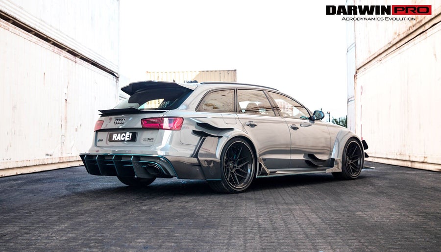 DARWINPRO AERODYNAMICS CF8363BKSS.TS 2013-2018 Audi RS6 Avant BKSS Style Trunk Spoiler