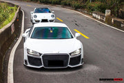 Darwinpro 2006-2015 Audi R8 Coupe DPGT Style Full Body Kit  Condition: Brand New  Material: FRP/PCF/FGPCF  Fits 2006-2015 Audi R8 Coupe  Package Contents: One front bumper  One pair of side skirts  One rear bumper