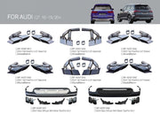 SQ7 STYLE EXHAUST TIPS for AUDI Q7 4M 2015 - 2019  Set includes:  Exhaust Tips