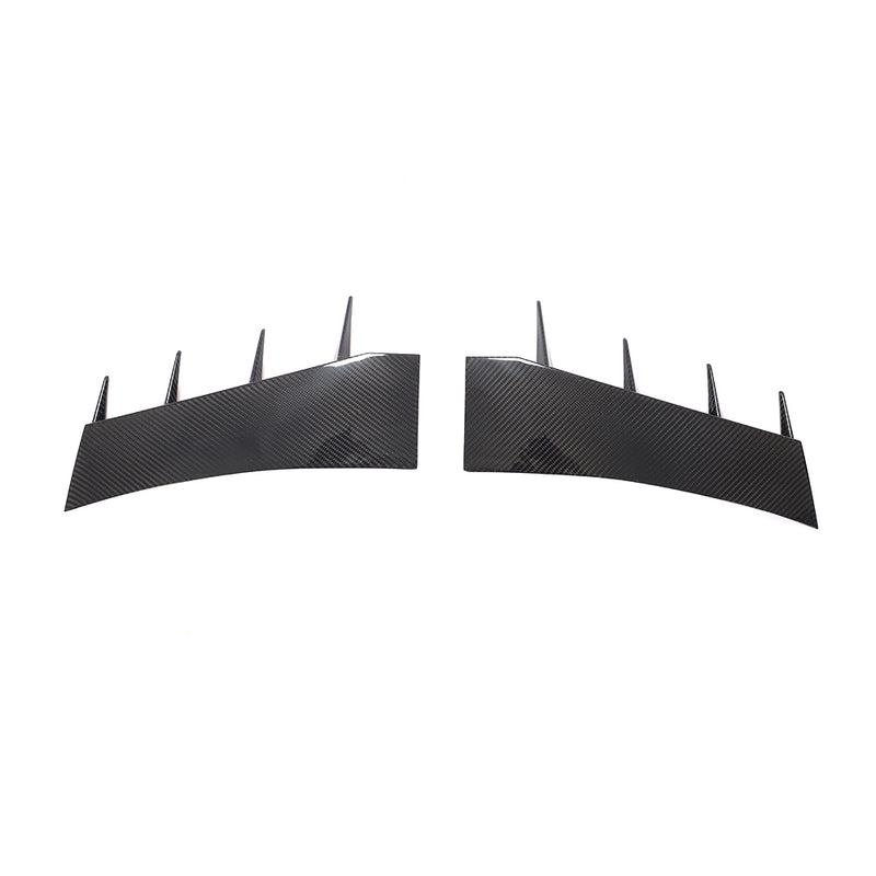 DRY CARBON FRONT BUMPER CANARDS for AUDI RS7 4K 2019+