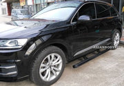 ELECTRIC DEPLOYABLE RUNNING BOARDS for AUDI Q7 4M 2015 - 2019  Set includes:  Side Step Bars Electric Motors with Brackets Fixing Accessories/Wires with the Control Unit