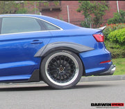 BKSS STYLE CARBON FIBER FENDER FLARES for AUDI S3 A3 2013 - 2016