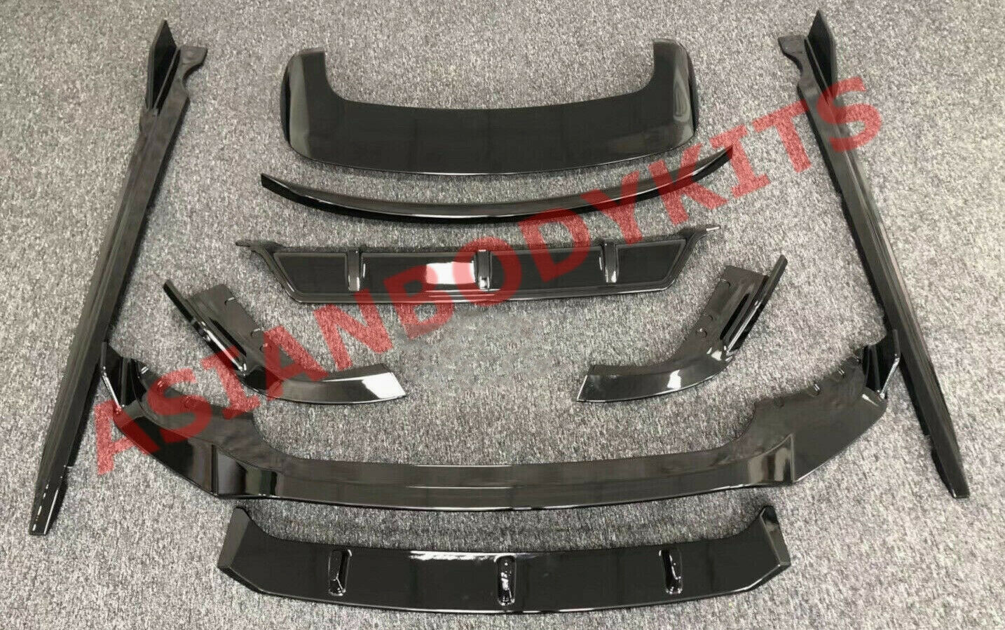 body kit X5 G05 paradigm 2019+ plastic front lip side skirts rear diffuser two spoilers