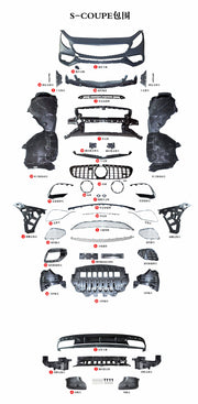 BODY KIT FOR MERCEDES BENZ S CLASS COUPE C217 2015 - 2021 UPGRADE KIT CONVERSION