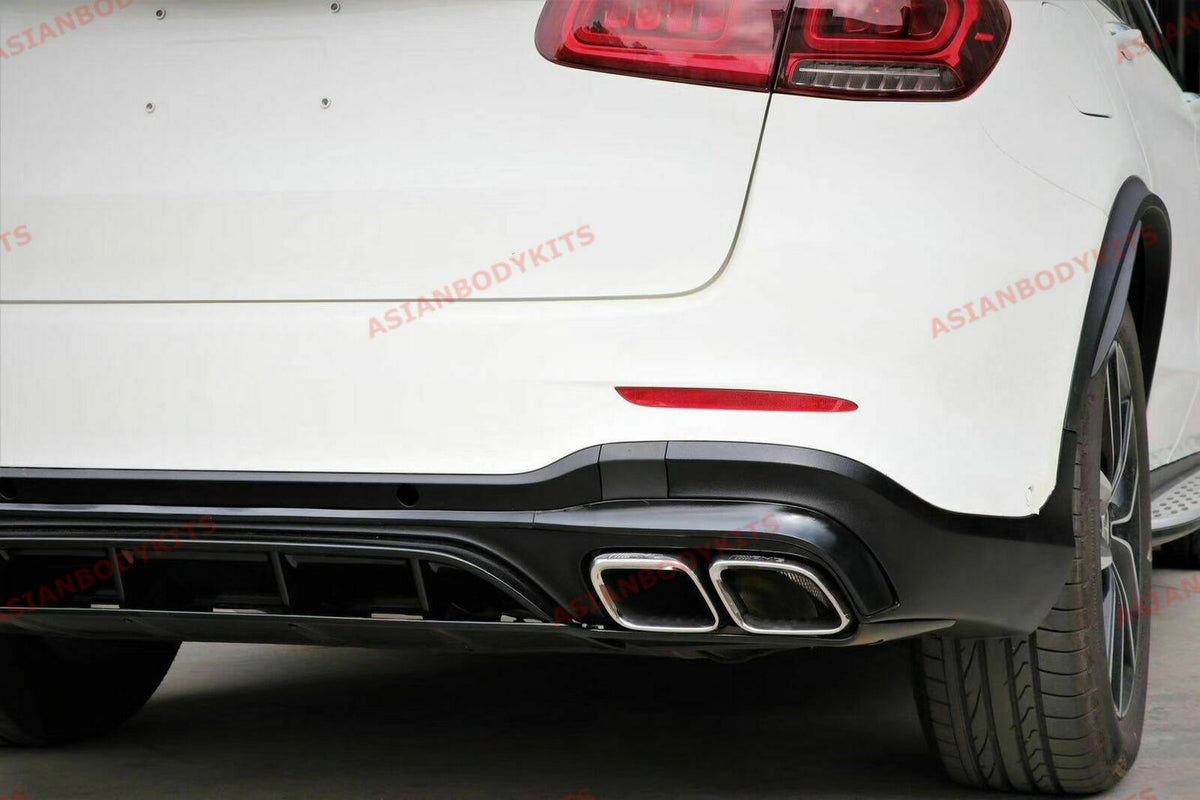 Nachrüstung: GLC63 S AMG Diffusor mit Auspuffblenden für GLC SUV (X253)