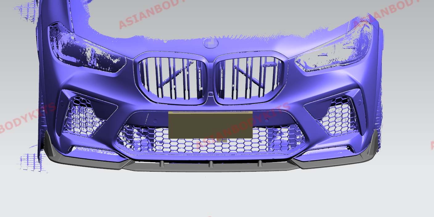 BODY KIT for BMW X5M F95 2020+ FRONT LIP SIDE SKIRTS SPLITTERS