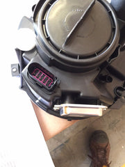 for Benz G Class W463 Black Headlights BI xenon + Black LED DRL HELLA B-style