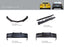 OEM REPLACEMENT PARTS for CHEVROLET CAMARO 2016+ Set includes: Rear Bumper Rear Diffuser Louvers Hood Air Vents Front Lip