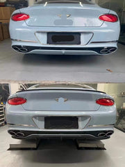 CARBON FIBER BODY KIT for BENTLEY CONTINENTAL GT V8 W12 CABRIO 2017+  Set includes: Front Lip Side Skirts Rear Diffuser Trunk Wing Lid