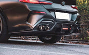 CARBON BODY KIT for BMW 8 SERIES G16 2018+ 
Set includes:
Front Lip
Front Bumper Canards
Side Skirts
Rear Diffuser
Material: Carbon
NOTE: Professional installation is required
