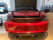 CARBON FIBER REAR WING SPOILER for PORSCHE 718 BOXSTER 982 2016+
