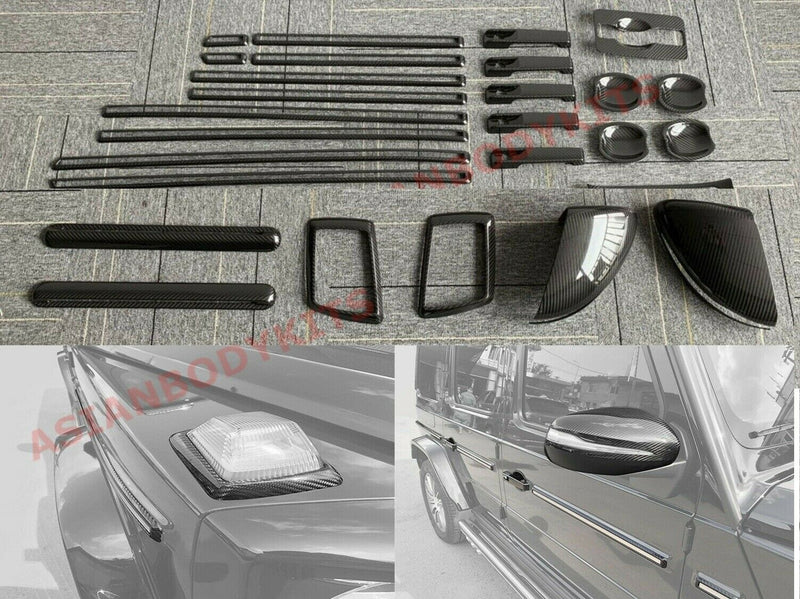 DRY CARBON FIBER EXTERIOR KIT for MERCEDES BENZ G CLASS W463A W464 G550 G63 2018 - 2024
