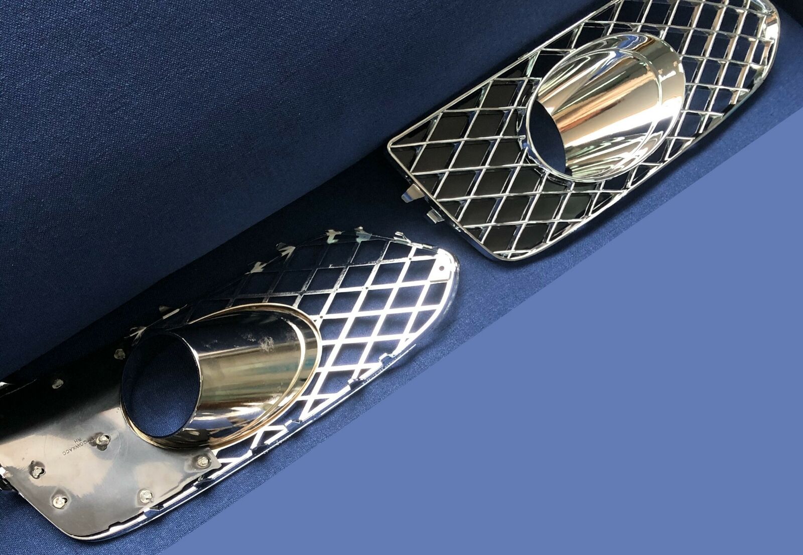 CHROME FRONT GRILLE SIDE MESH LOWER MESH for BENTLEY BENTAYGA 2015 - 2020