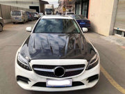 Carbon Fiber Transparent Body kit for  W205 C-class sedan coupe 2 door 4 doors HOOD BONNET