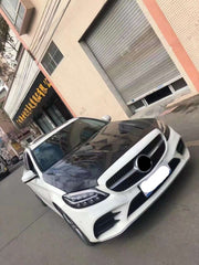 Carbon Fiber Transparent Body kit for  W205 C-class sedan coupe 2 door 4 doors HOOD BONNET