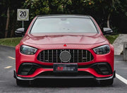 CARBON WIDE BODY KIT for MERCEDES BENZ W213 E63S 2021+  Set include:   Front Bumper Front Lip Rear Diffuser Rear Bumper Exhaust tips Side Skirts Material: DRY Carbon