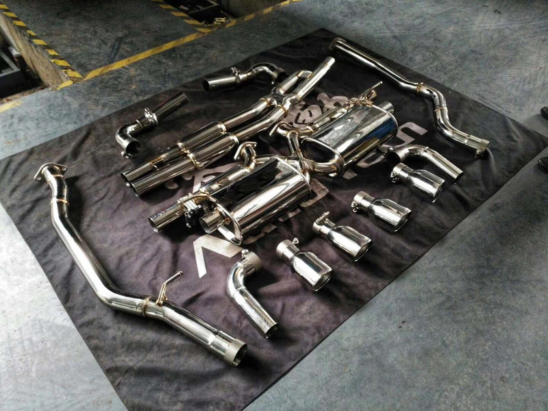 VALVED EXHAUST CATBACK MUFFLER for PORSCHE CAYENNE 958.1 958.2 3.6 NA