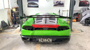 Conversion STO BODYKIT for Lamborghini Huracan LP580 - 610 2013-2016  Set include: Front bumper Front hood Front fenders Side skirts Rear Bumper Rear hood with Air intake Rear Spoiler Exhaust system STO badge Material: dry carbon with primer