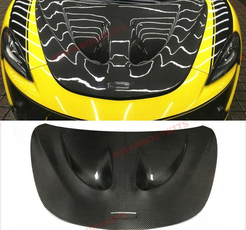 CONVERSION MCLAREN P1 STYLE DRY CARBON FIBER HOOD BONNET for MCLAREN 540C 570GT 570S 600LT SPORTS SERIES P13 2015 - 2020