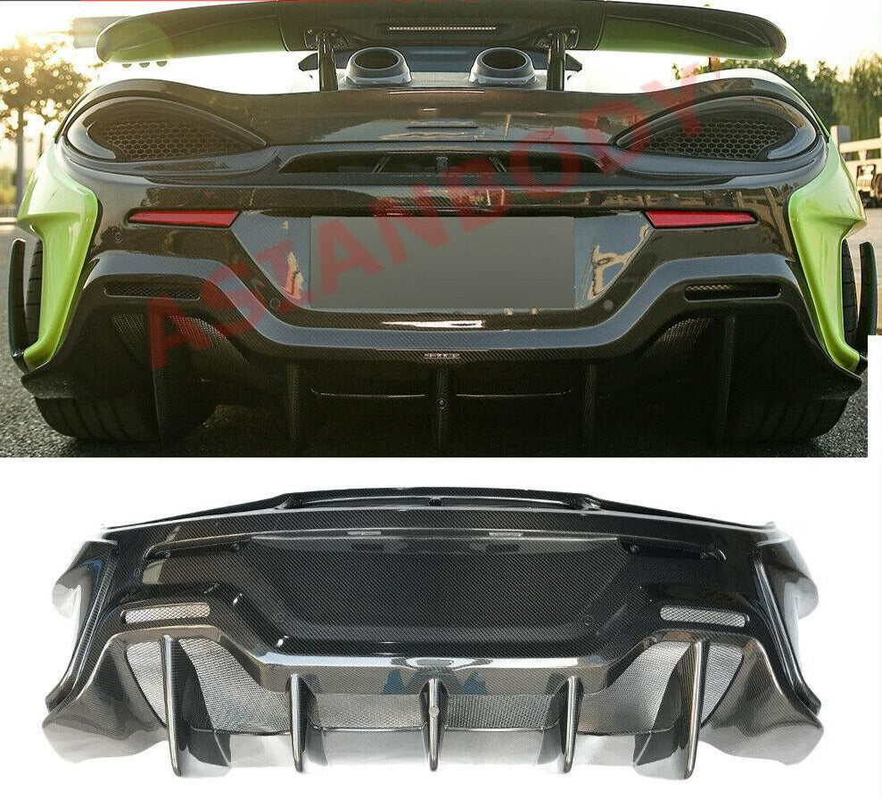 DRY CARBON FIBER REAR BUMPER for MCLAREN