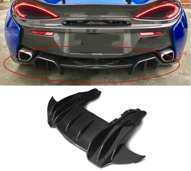 DRY CARBON FIBER REPLACEMENT REAR DIFFUSER for MCLAREN 540C 570GT 570S SPORTS SERIES P13 2015 - 2020