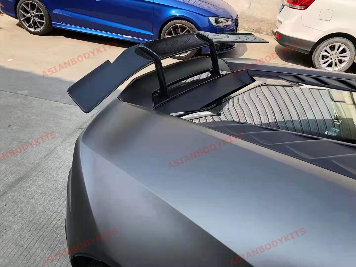DRY CARBON FIBER REAR SPOILER WING for LAMBORGHINI HURACAN EVO COUPE SPYDER 19+