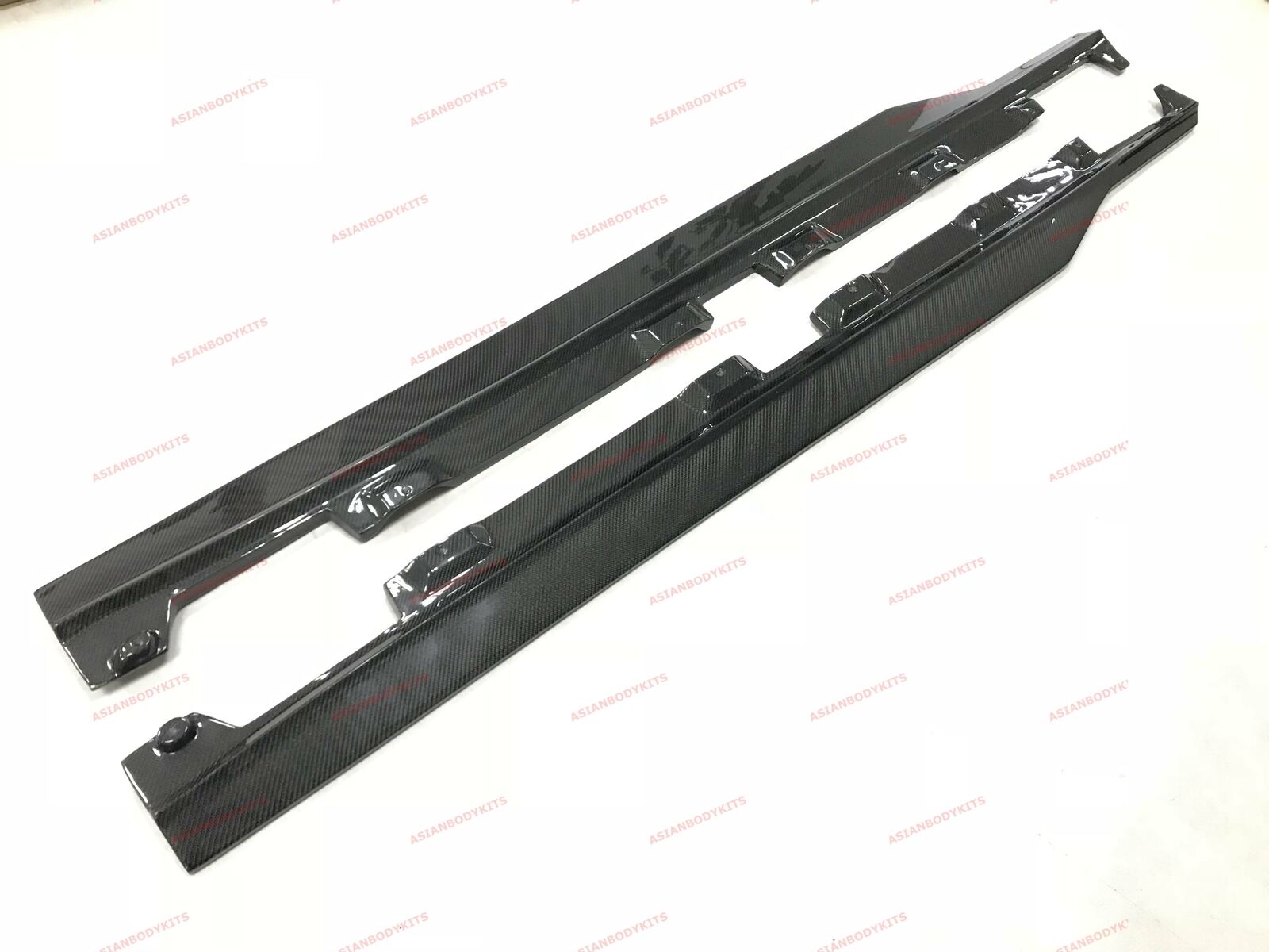 DRY CARBON FIBER SIDE SKIRTS for MERCEDES BENZ AMG GT S C190 R190 2015 - 2018