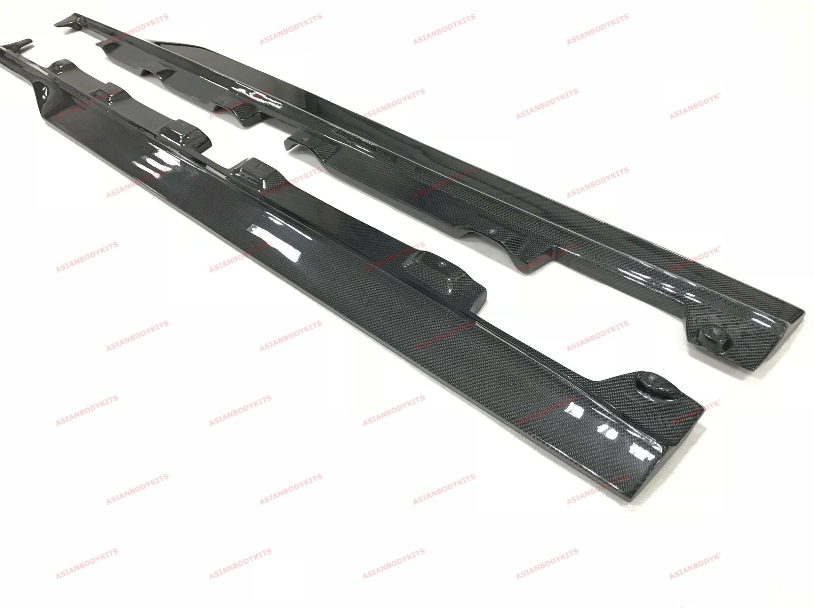 DRY CARBON FIBER SIDE SKIRTS for MERCEDES BENZ AMG GT S C190 R190 2015 - 2018