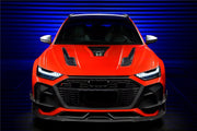 DARWIN PRO GENUINE CARBON BODY KIT FOR AUDI RS6 C8  Set include:   Front Bumper Rear Diffuser Hood Front Lip Side Skirts Front Fender Front Canards Roof Spoiler Middle Spoiler MATERIAL: Dry Carbon Fiber