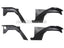 FENDER FLARES for JEEP WRANGLER JK 2 DOOR 4 DOOR 2007 - 2017 FORZA PERFORMANCE Custom Fit
Set includes:
Front Fender Flares
Rear Fender Flares
Mounting Hardware
Material: Steel
NOTE: Professional installation is required.