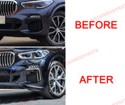 Aftermarket fog lamp mesh covers for BMW X5 G05 2018+ with M-Package
