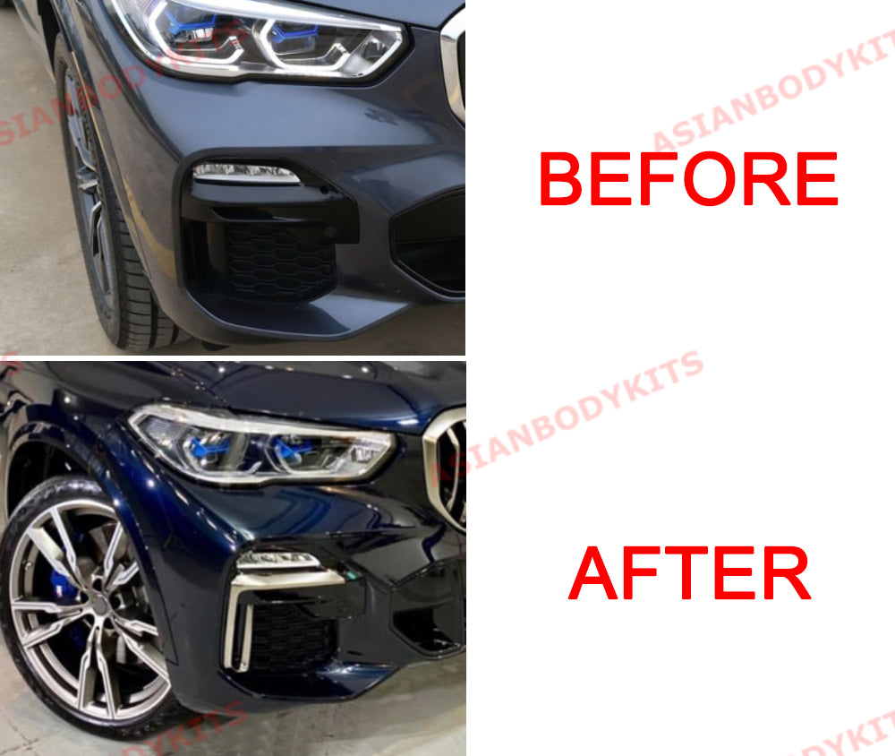 Aftermarket fog lamp mesh covers for BMW X5 G05 2018+ with M-Package