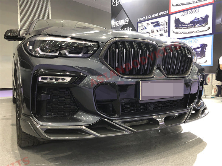 FRONT LIP for BMW X6 G06 2019+ SPLITTERS SPOILER (Plastic)
