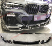 FRONT LIP for BMW X6 G06 2019+ SPLITTERS SPOILER (Plastic)